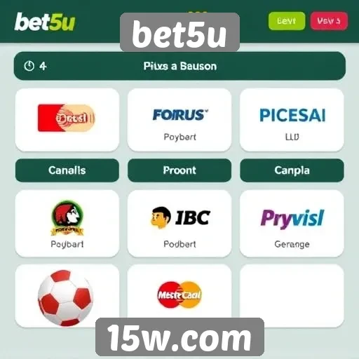 Opções de pagamento disponíveis no bet5u